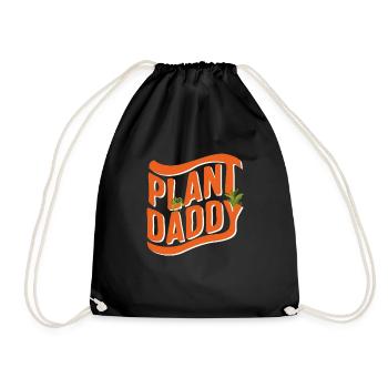 Plant Daddy Shirt, Plant Lover Dad Geschenk, - Turnbeutel - Schwarz - Vorne