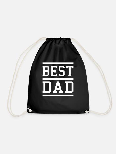 best dad - Turnbeutel - Schwarz