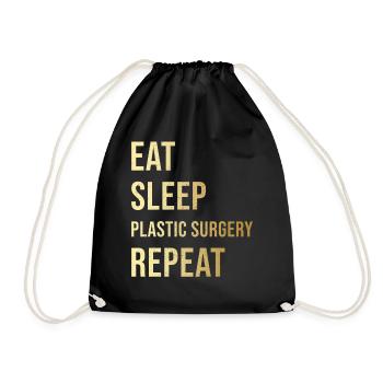 Cosmetic Surgeon Gift - Drawstring Bag - black - Front