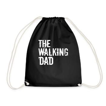 le papa qui marche - Sac de sport léger - noir - Devant