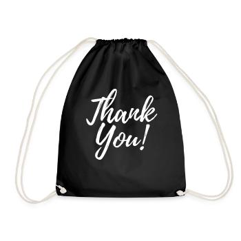 MERCI! MERCI POUR TOUT! JUSTE MERCI - Sac de sport léger - noir - Devant