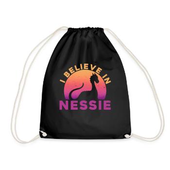 I Believe In Nessie - Loch Ness Nessie - Turnbeutel - Schwarz - Vorne