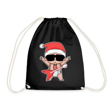 Cool Baby Weihnachten - Turnbeutel - Schwarz - Vorne