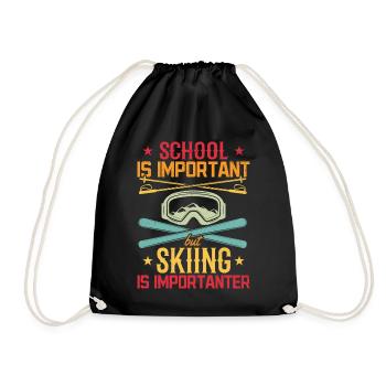 Skieurs Écoliers Ski Ski Garçons - Sac de sport léger - noir - Devant