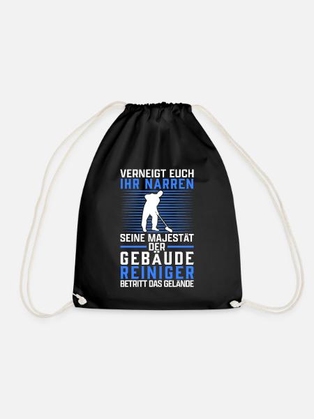 Gebäudereiniger verneigt euch Fensterputzer - Turnbeutel - Schwarz