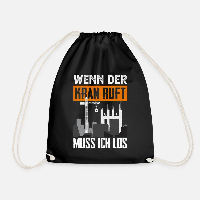 Kran - Turnbeutel - Schwarz