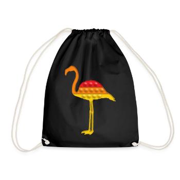 Flamingo Lover Shirt, Kids Pop It Fidget Lover, - Turnbeutel - Schwarz - Vorne