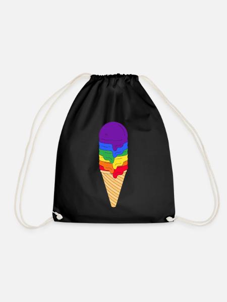 LGBTQ Eis - Turnbeutel - Schwarz