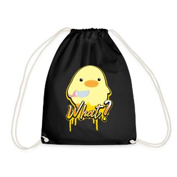 Ce que Ente Mit Messer Duck avec Knife Meme Graffiti - Sac de sport léger - noir - Devant