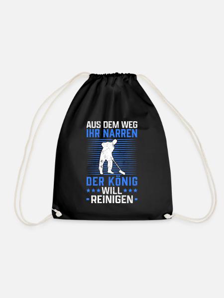 Gebäudereiniger aus dem Weg Fensterputzer - Turnbeutel - Schwarz