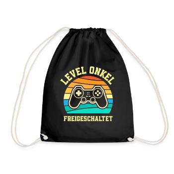 Onkel - Turnbeutel - Schwarz - Vorne