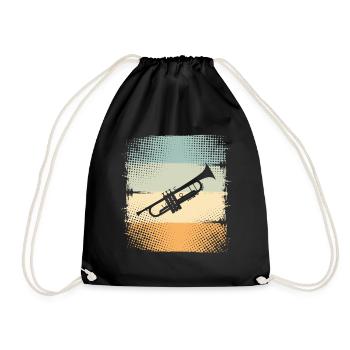 Trompette - Sac de sport léger - noir - Devant