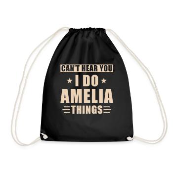 Amelia things - Turnbeutel - Schwarz - Vorne