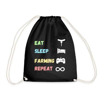 Agriculture Gaming - Drawstring Bag - black - Front