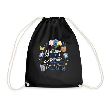 Christian Bible Verse Butterfly - Turnbeutel - Schwarz - Vorne