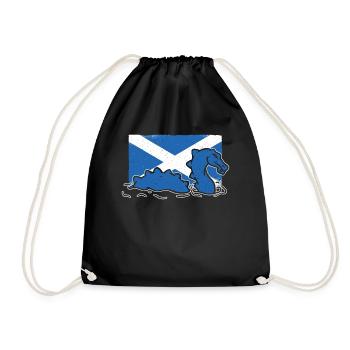 Loch Ness Nessie Monster Schottland - Turnbeutel - Schwarz - Vorne