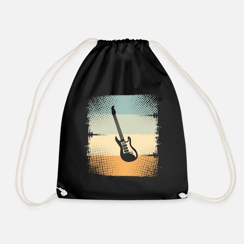 E-Gitarre - Turnbeutel - Schwarz