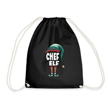 Chef Elf Partner Look Tenue familiale - Sac de sport léger - noir - Devant