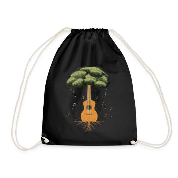 Arbre de guitare - Sac de sport léger - noir - Devant