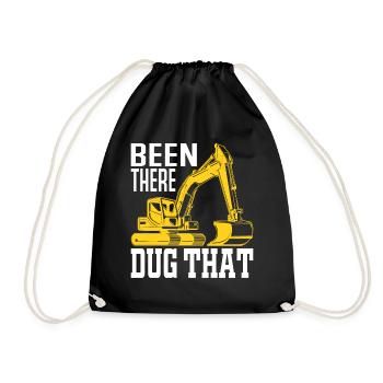 Been There Dug That - Excavator Profession Opérateur de machine - Sac de sport léger - noir - Devant