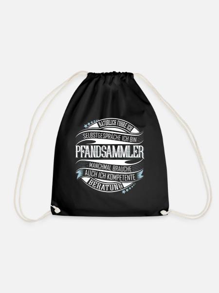 Pfandsammler - Turnbeutel - Schwarz