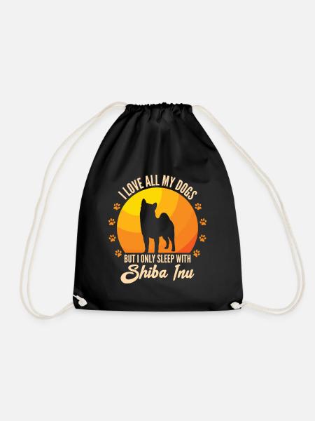 Shiba Inu Hund Geschenk Shiba Inu - Turnbeutel - Schwarz