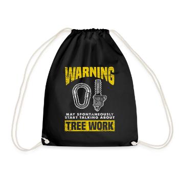 Travailleur forestier arboriculteur Aboriste - Sac de sport léger - noir - Devant