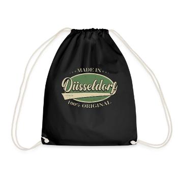 Made in Dusseldorf - Drawstring Bag - black - Front