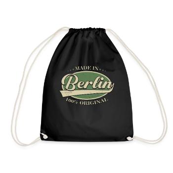 Made In Berlin - Drawstring Bag - black - Front
