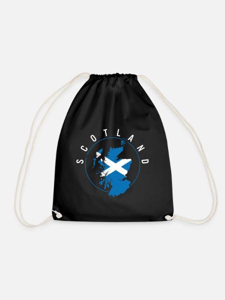 Scotland Scotland Flag Shirt, Gift For Scottish, - Drawstring Bag - black