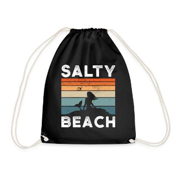 Salty Beach - Turnbeutel - Schwarz - Vorne