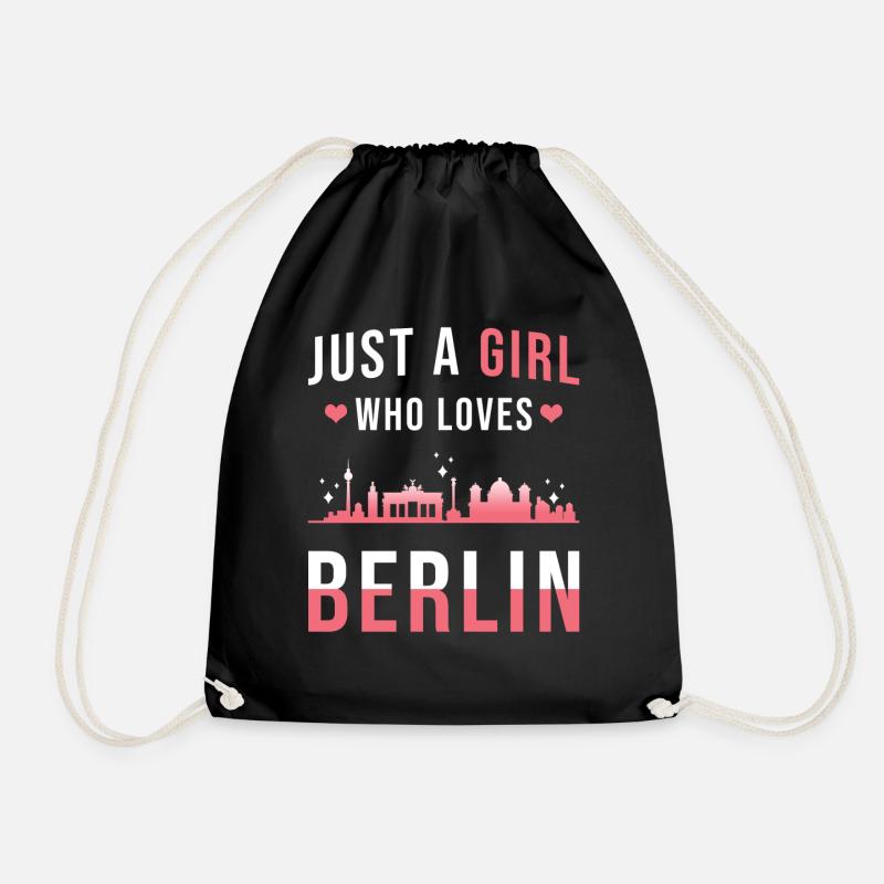 Berlin - Drawstring Bag - black
