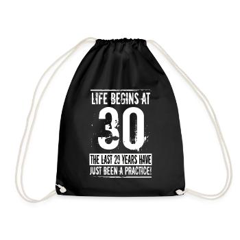 30e anniversaire - Sac de sport léger - noir - Devant