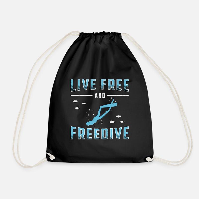 Apnée de plongée Apnée Cadeau d’apnée - Sac de sport léger - noir