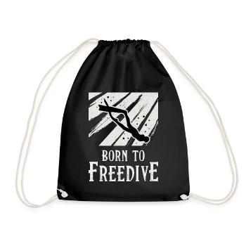 Apnée Plongée Apnéiste Cadeau d’apnée - Sac de sport léger - noir - Devant