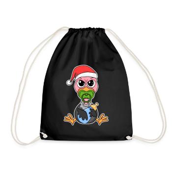 Baby Geier Weihnachten - Turnbeutel - Schwarz - Vorne