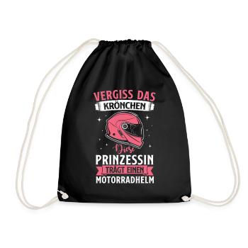Oubliez que la princesse héritière porte un casque de moto - Sac de sport léger - noir - Devant