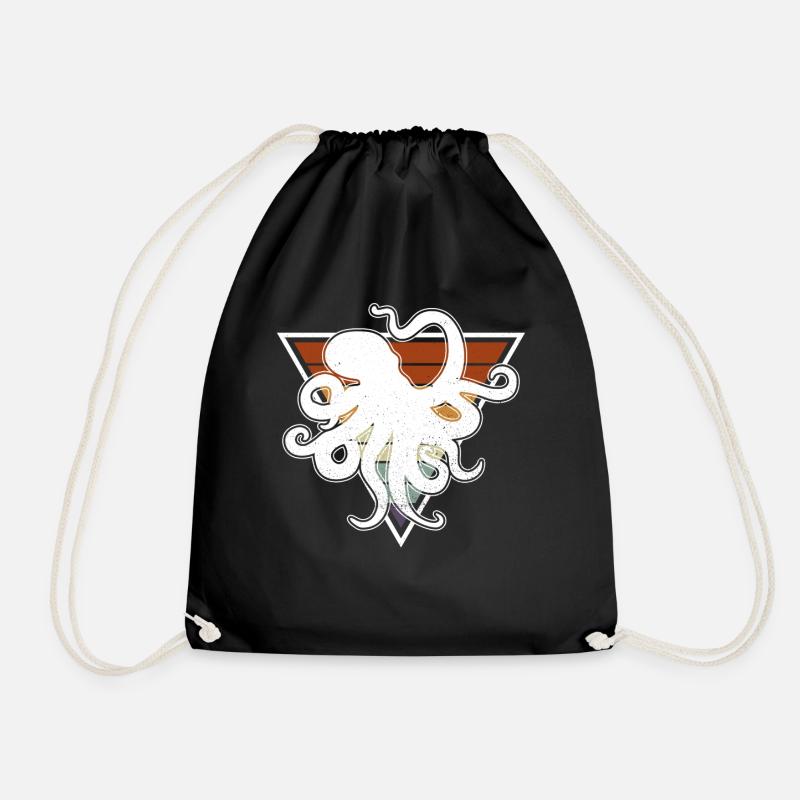 Oktopus Kraken Tintenfisch Tentakel - Turnbeutel - Schwarz