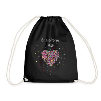 Kindergarten Kindergarten Kiga Kindergarten Teacher - Drawstring Bag - black - Front