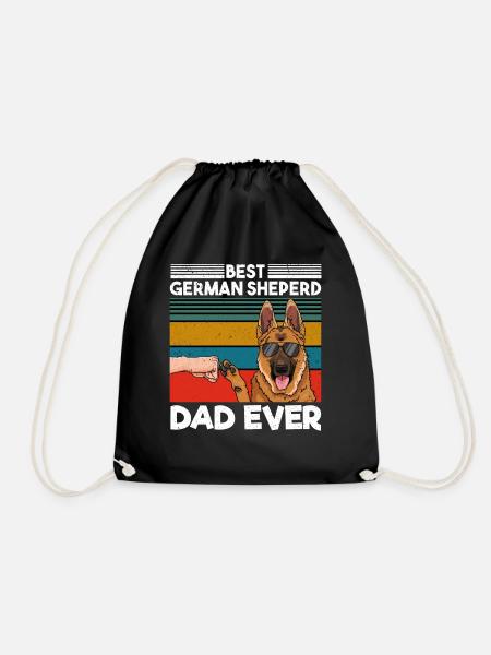 Meilleur berger allemand papa jamais meilleur chien papa - Sac de sport léger - noir