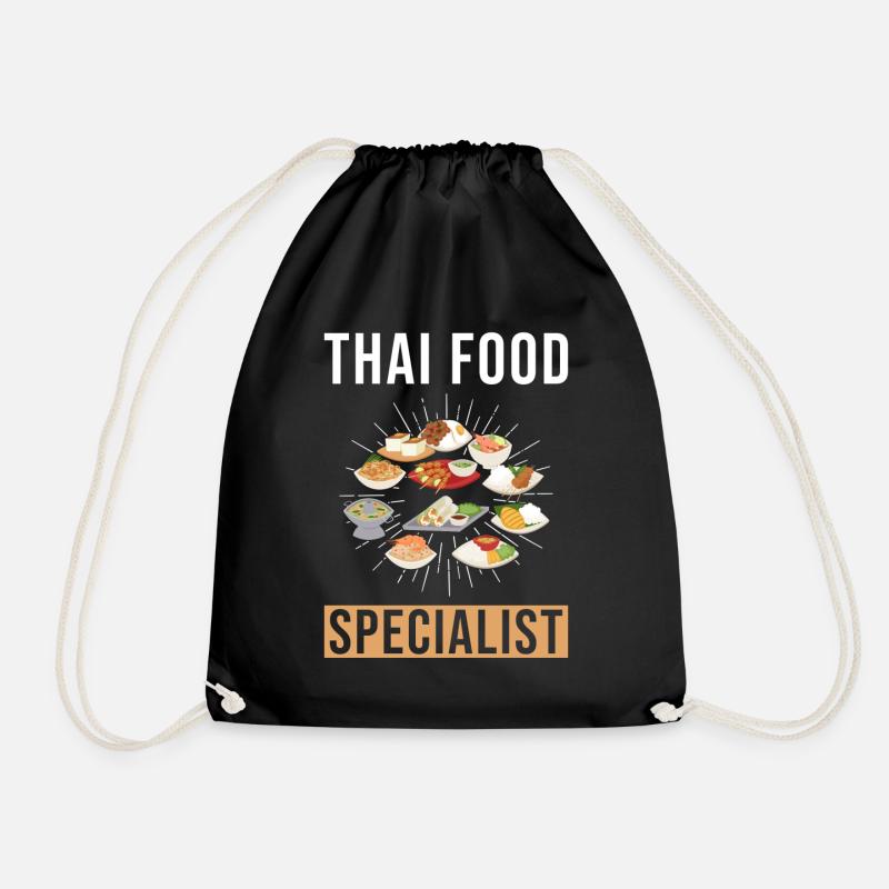 Thai Essen Spezialist - Turnbeutel - Schwarz