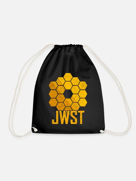 James Webb Weltraumteleskop JWST - Turnbeutel - Schwarz