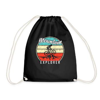 Mountain Mountainbike Explorer - Turnbeutel - Schwarz - Vorne