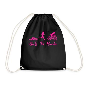 Filles Tri - Sac de sport léger - noir - Devant