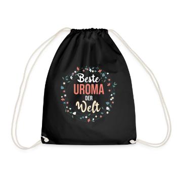 Beste Uroma - Turnbeutel - Schwarz - Vorne