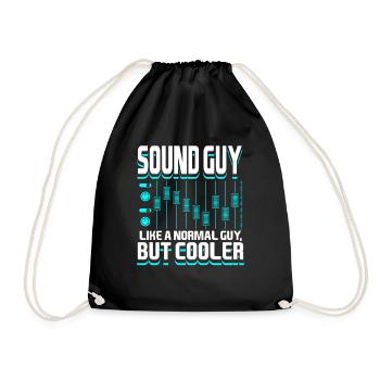 Sound Guy Like A Normal Guy But Coole Tontechniker - Turnbeutel - Schwarz - Vorne