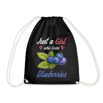 Juste une fille qui aime les bleuets - Sac de sport léger - noir - Devant