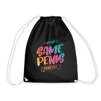 Même pénis pour toujours - Sac de sport léger - noir - Devant