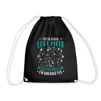 Mathematics Math Mathematician Math Teacher Gift - Drawstring Bag - black - Front