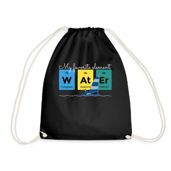 Voilier Marin Voilier Voilier Voilier Yacht - Sac de sport léger - noir - Devant